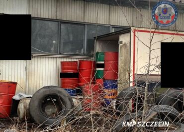 Szczecińscy policjanci zlikwidowali składowisko nielegalnych  i niebezpiecznych  odpadów.
