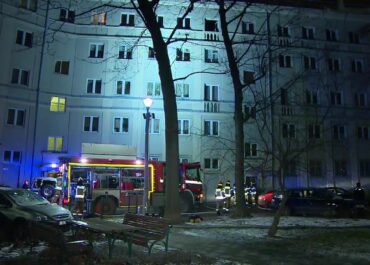 Pożar mieszkania w Nowej Hucie w Krakowie. Ewakuowano mieszkańców.