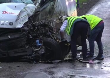 18 osób rannych w zderzeniu autobusu z samochodem ciężarowym w miejscowości Konotop w woj. zachodniopomorskim